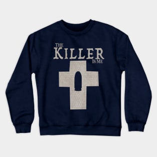 The Killer Is Me - Bullet in a Cross (Dirty White) Crewneck Sweatshirt